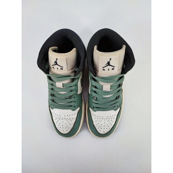 Nike Women's Air Jordan 1 Mid Jade Smoke Sneakers Size 6.5 US - Picture 3 of 6